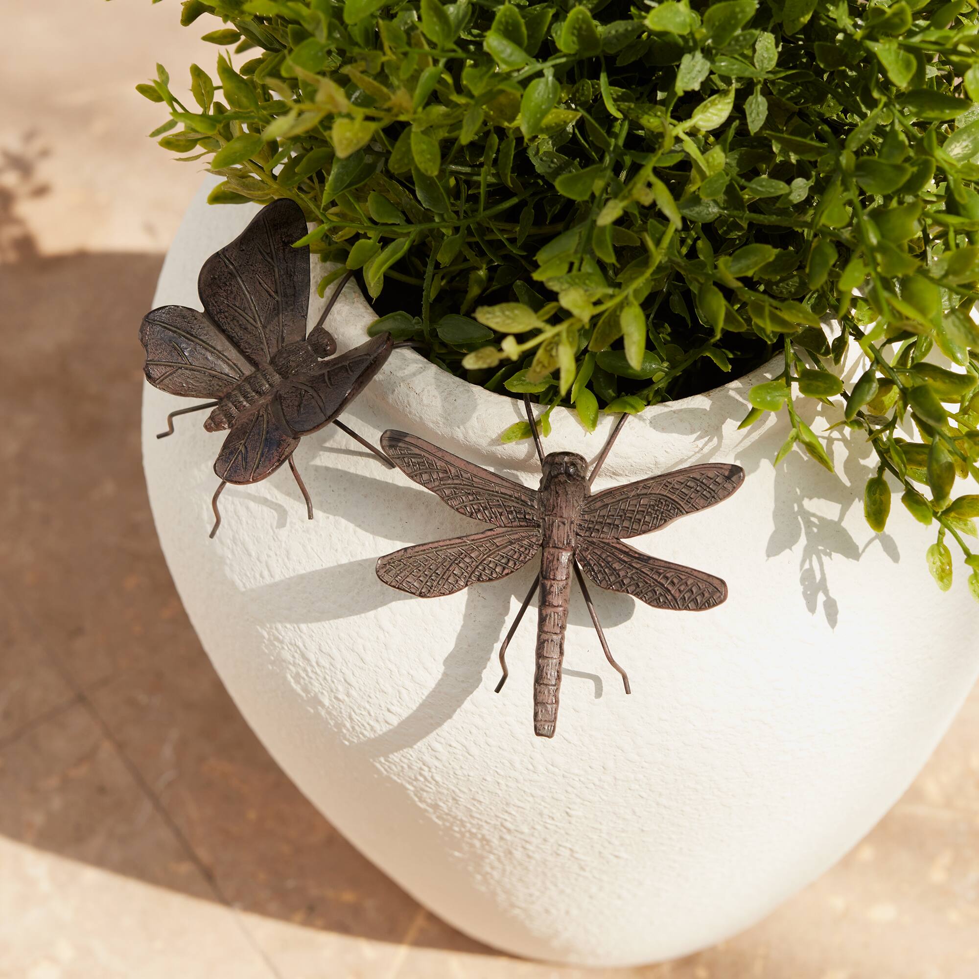 Dragonfly & Butterfly Insect Pot Sitters Set